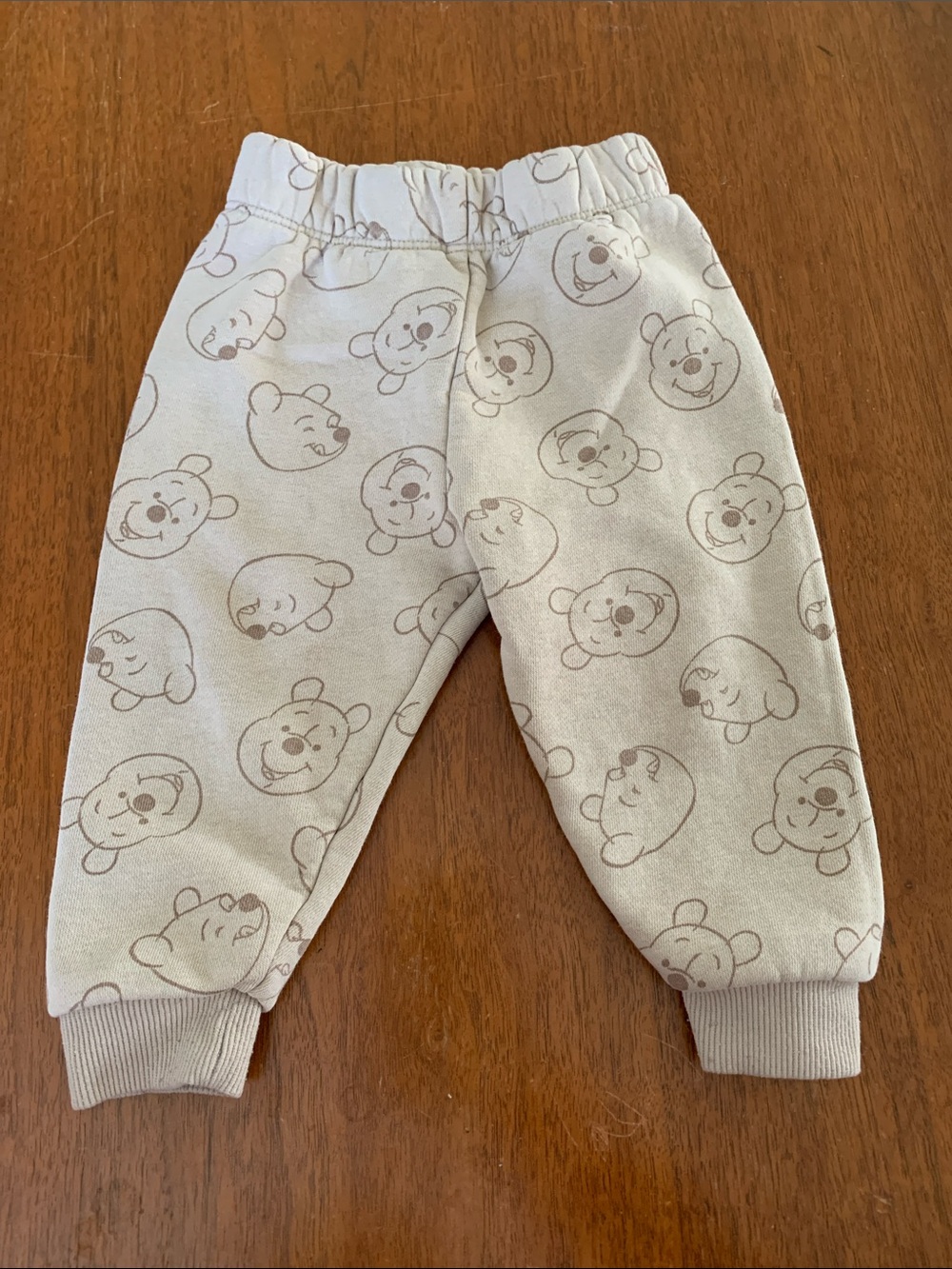 🍊5/$25 Disney Beige Winnie the Pooh Jogger Pants size 9m